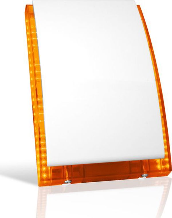 Satel SP-4006 O Εξωτερικός Ηχητικός και Οπτικός Σηματοδότης, Πορτοκαλί με Μπαταρία 6V/1,3 Ah