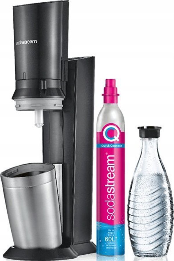 Saturator Sodastream Crystal 3.0 + 1 butelka + gaz Czarny