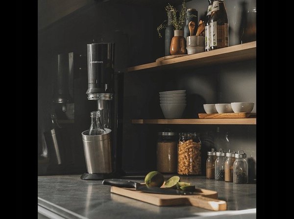 Saturator Sodastream Crystal 3.0 + 1 butelka + gaz Czarny