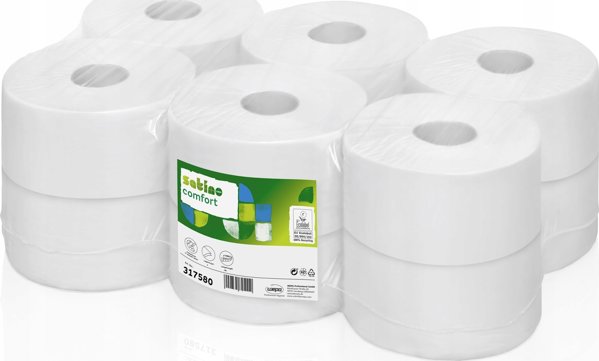 Σατινό Χαρτί Υγείας Comfort, 180 μ/τραβιέται από το κέντρο CF2, Satino