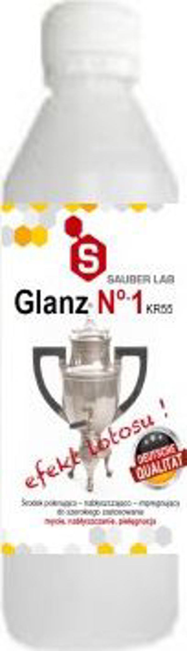 Sauber Lab KR55 Glanz No.1 Υγρό Καθαριστικό και Περιποίησης Μετάλλων, για Φούρνους, Απορροφητήρες και Κουζίνα, 250ml
