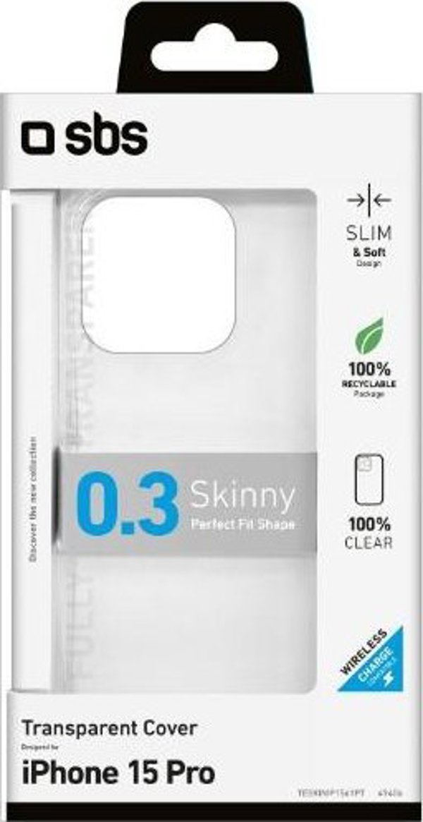 SBS Mobile SBS Skinny Cover iPhone 15 Pro transp.