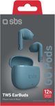 Ασύρματα ακουστικά SBS Go Pods TWS, πετρόλ