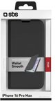 SBS Mobile SBS Πορτοφόλι Stand iPhone 16 Pro Max μαύρο