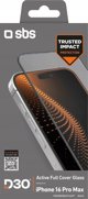SBS Mobile Tempered Glass D3O με πλαίσιο για iPhone 16 Pro Max