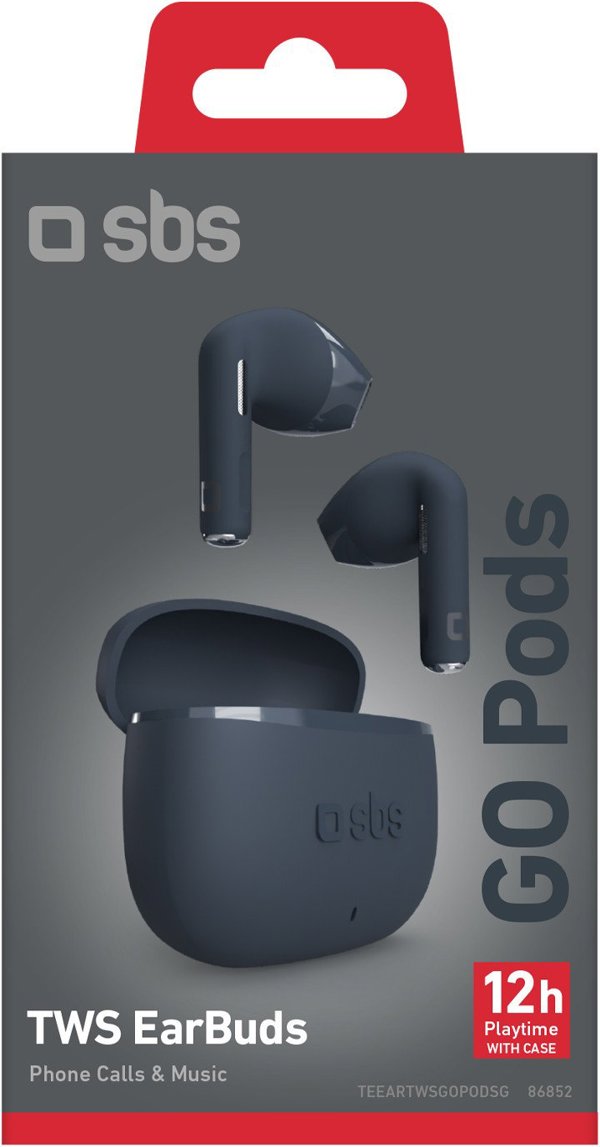 Ασύρματα ακουστικά SBS Go Pods TWS, σκούρο μπλε