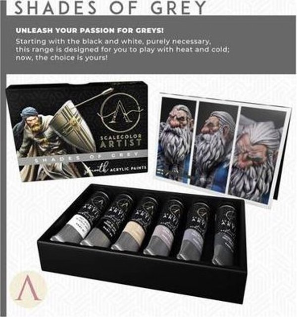 Σετ Χρωμάτων Shades of Grey της Scale75