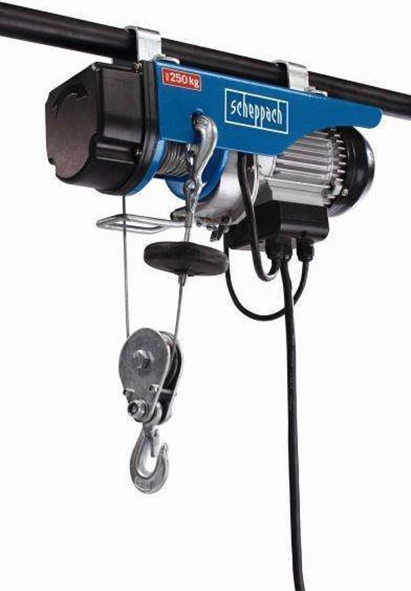 Scheppach HRS250 Ηλεκτρικός Βαρούλκος Ανύψωσης Φορτίων 250kg με Ύψος Ανύψωσης 12m