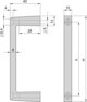 SCHROFF SCHROFF MultipacPRO Μπροστινή λαβή, μονοκόμματη, πλάτος 10 mm, 5 HU