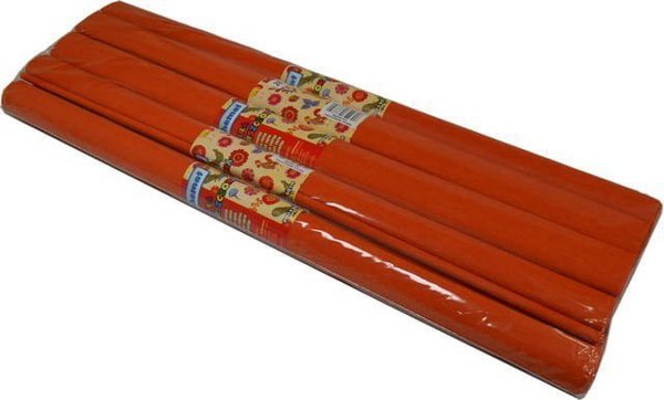 SCHEMAT Κρεπ Χαρτί Χειροτεχνίας, Σετ 10 Τεμάχια, 50x200cm, Ανοιχτό Καφέ