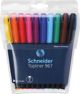 Schneider Topliner 967 Στυλό με Μύτη από Ίνες 0.4mm, Σετ 10 Χρωμάτων