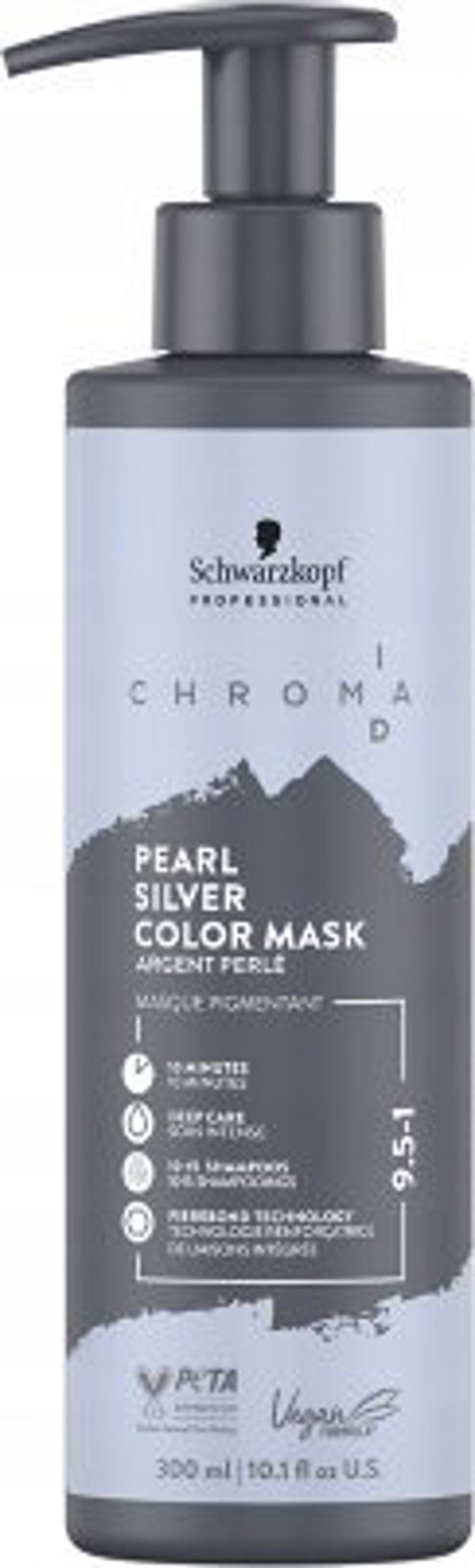 Schwarzkopf Πόλτρβαλα μάσκα κολόριζούζνα Bonding Color Mask Chroma ID Pearl Silver 9.5-1 300ml