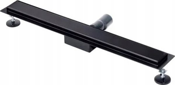 Schlosser Γραμμική Αποχέτευση PLATINUM 800, Μαύρο Ματ, 80cm