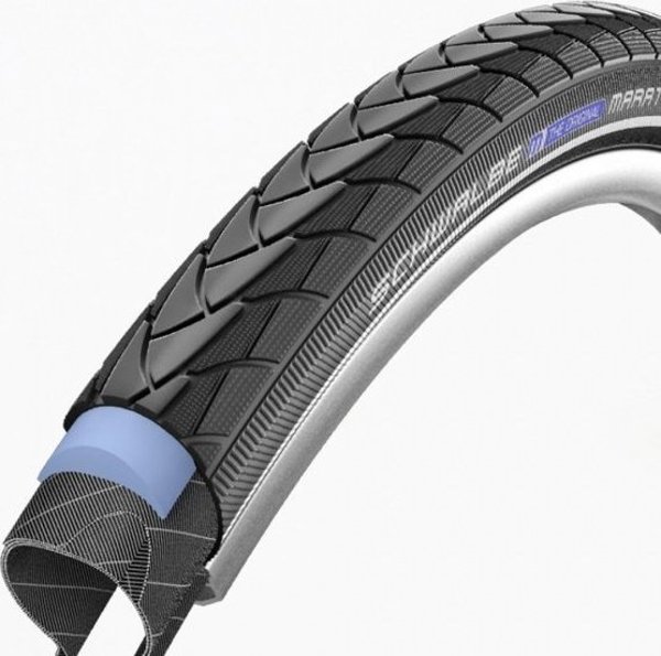 Schwalbe Ελαστικό 28" Marathon Plus HS 348, Perf Wired 40-622 Μαύρο-Αντανακλαστικό