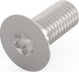 SCHROFF Βίδα SCHROFF με κωνική κεφαλή, Torx M5x12 mm, χάλυβας, γαλβανισμένη, 100 τεμ.