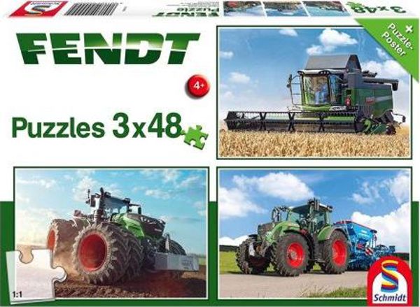 Schmidt Spiele Παζλ 3x48 Fendt G3 7847698 4001504562212