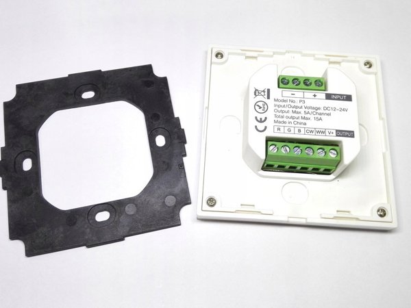 ΕΠΙΤΟΙΧΙΟΣ ΕΛΕΓΚΤΗΣ ΦΩΤΙΣΜΟΥ LED P3 2.4 GHz, RGBCCT (RGBWW) 12&nbsp|... 24&nbsp|V DC MiBOXER