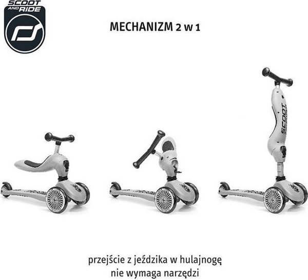 Scoot and Ride HK1 Lifestyle 2w1 περπατούρα και πατίνι για παιδιά 1-5 ετών, χρώμα: Wildcat