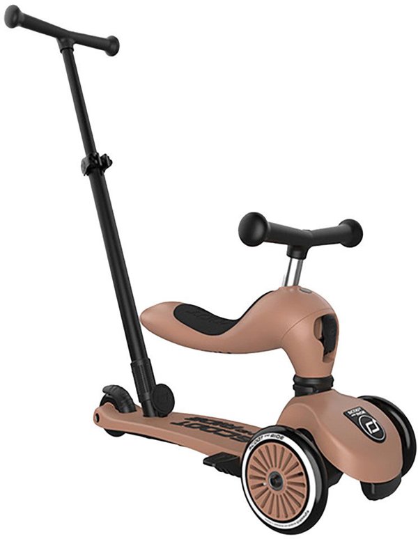 Scoot and Ride HK1 Push and Go 2w1 περπατούρα και πατίνι για παιδιά 1-5 ετών, χρώμα: Mocha