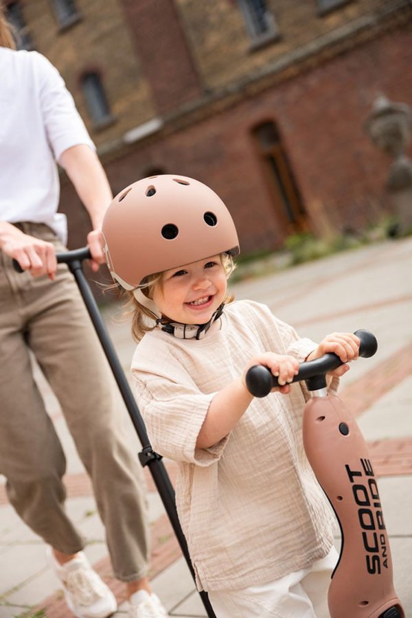 Scoot and Ride HK1 Push and Go 2w1 περπατούρα και πατίνι για παιδιά 1-5 ετών, χρώμα: Mocha
