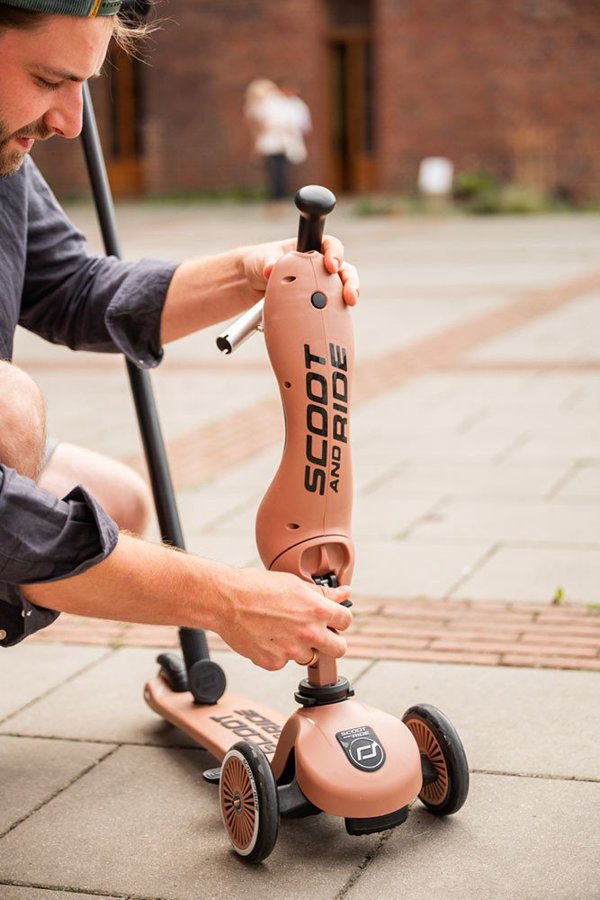 Scoot and Ride HK1 Push and Go 2w1 περπατούρα και πατίνι για παιδιά 1-5 ετών, χρώμα: Mocha