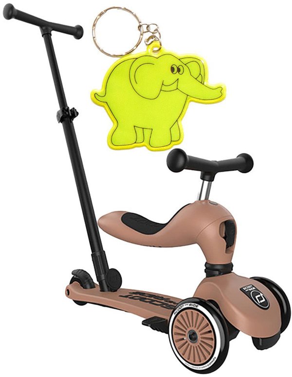 Scoot and Ride HK1 Push and Go 2w1 περπατούρα και πατίνι για παιδιά 1-5 ετών, χρώμα: Mocha