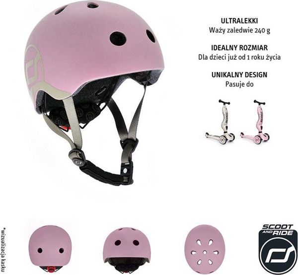 ScootAndRide Κράνος για παιδιά 1-5 ετών Rose μ. XXS-S (96323)