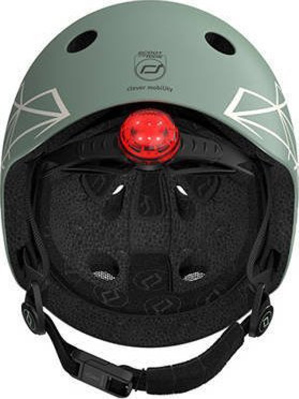 Scoot and Ride Κράνος για παιδιά 1-5 ετών μέγεθος XXS-S, χρώμα: Green Lines