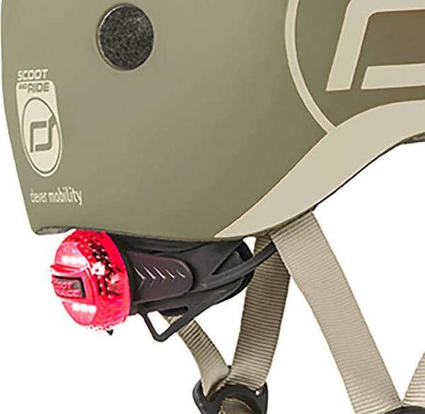 Scoot and Ride Κράνος για παιδιά 1-5 ετών μέγεθος XXS-S, χρώμα: Olive