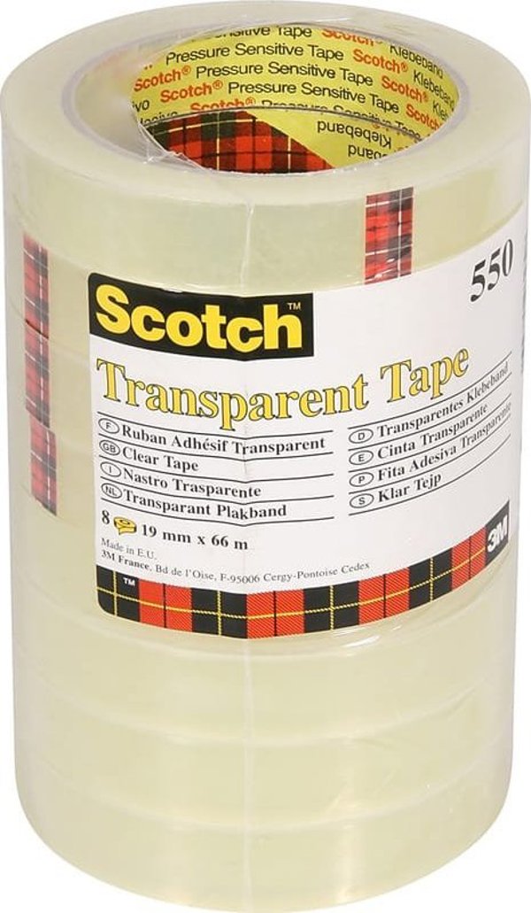 Scotch Ταινία γραφείου Scotch 550 19mm/66m διάφανη (8)