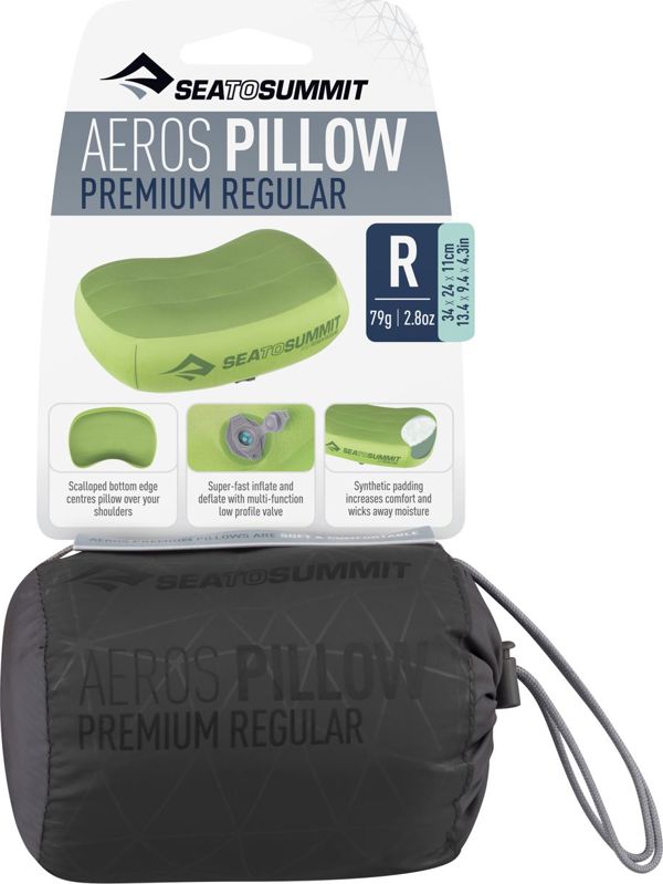 Sea To Summit Μαξιλάρι Aeros Pillow Premium γκρι μέγεθος M (APILPREM/GY/RG)