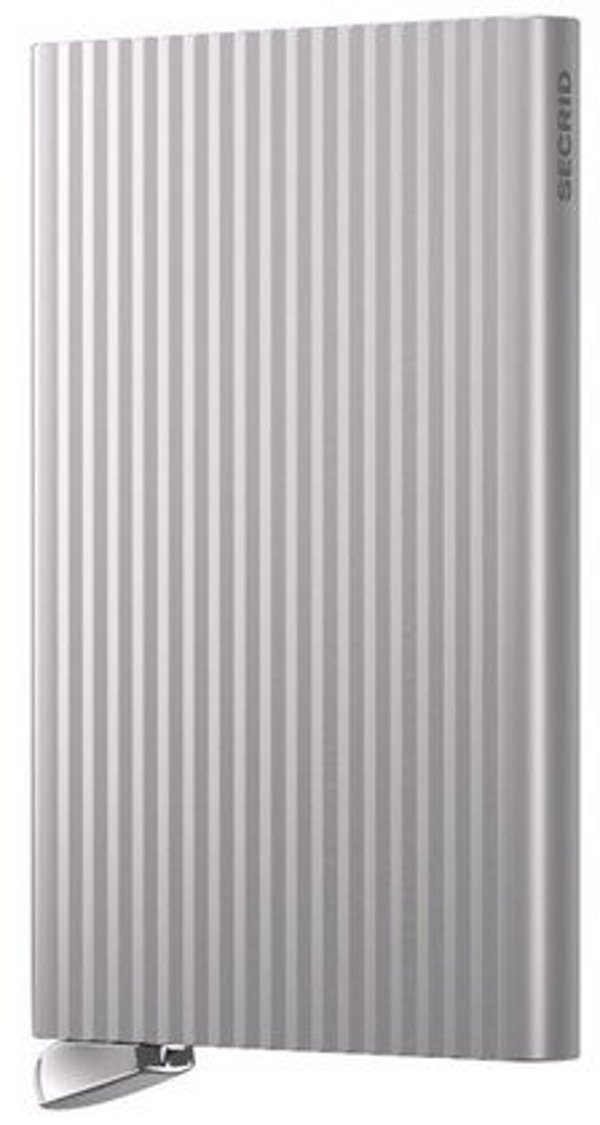 Θήκη καρτών Secrid Cardprotector Fluted+, ασημί