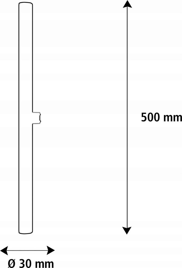 Segula SEGULA LED Γραμμική λάμπα S14d 500mm διαφανής S14d 6,2W 2700K dimm