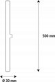 Segula SEGULA LED Γραμμική λάμπα S14d 500mm διαφανής S14d 6,2W 2700K dimm