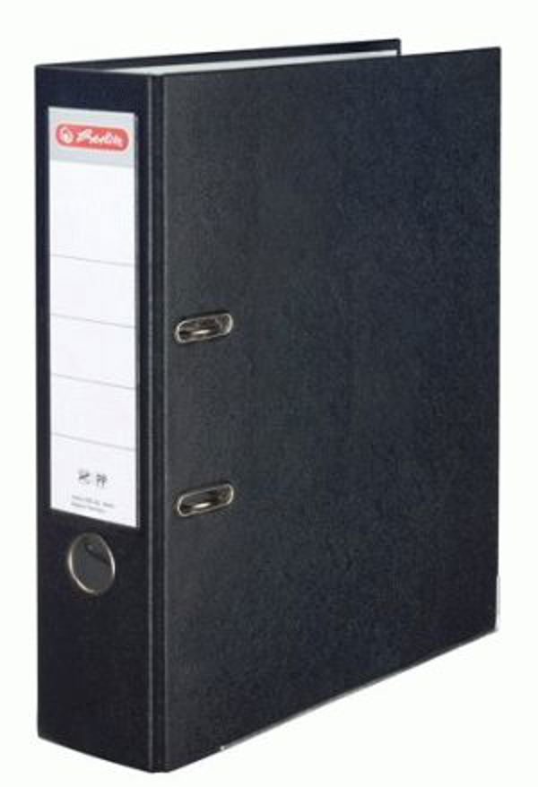 Κλασέρ Herlitz μοχλός A4 80mm μαύρο (0011167061)