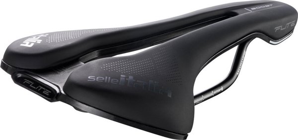 Selle Italia Σέλα SELLE ITALIA FLITE BOOST SUPERFLOW TM L (id match - L3) Manganese Tube 7, soft-tek, μαύρο (NEW)