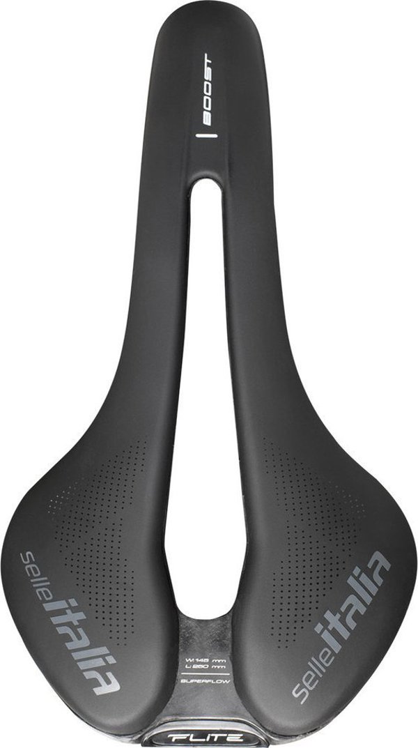 Selle Italia Σέλα SELLE ITALIA FLITE BOOST SUPERFLOW TM L (id match - L3) Manganese Tube 7, soft-tek, μαύρο (NEW)