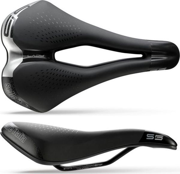 Σέλα Selle Italia SELLE ITALIA SPORT S 5 LADY SUPERFLOW S (id match - S3) Fec Alloy 7, soft-tek, ζελέ μαύρο (NEW)