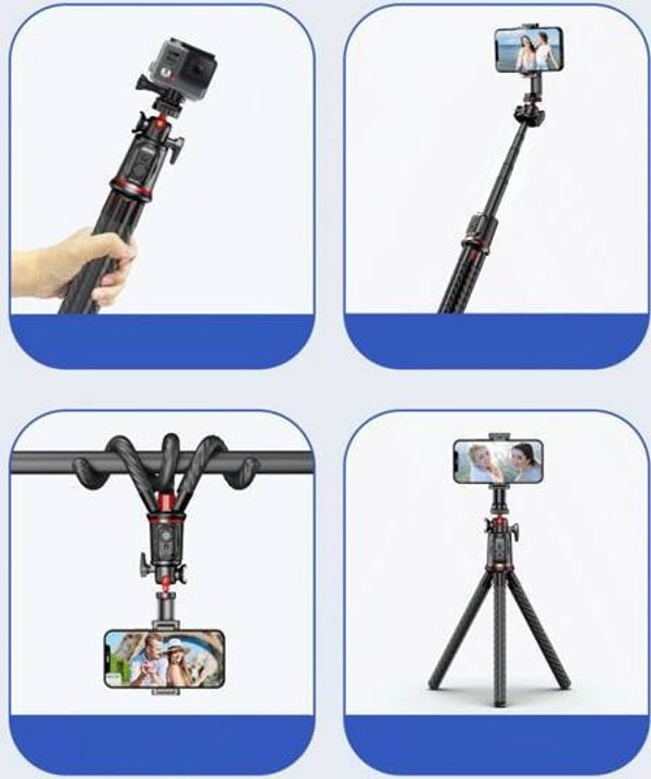 Selfie stick Tech-Protect TECH-PROTECT L07S BLUETOOTH SELFIE STICK ΕΥΕΛΙΚΤΟ ΤΡΙΠΟΔΟ ΜΑΥΡΟ 13816099 5906203691258