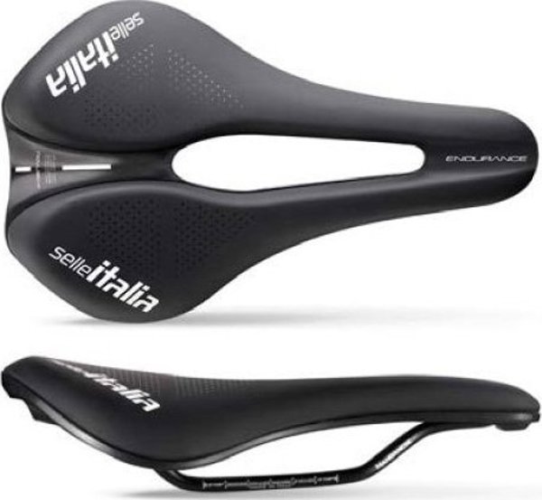 Selle Italia Σέλα SELLE ITALIA NOVUS EVO BOOST ENDURANCE TM SUPERFLOW L (id match - L3) Manganese Tube 7, soft-tek, μαύρο (NEW)