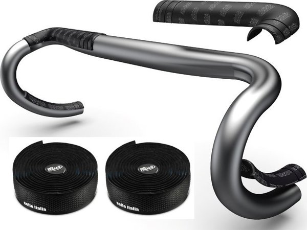 Selle Italia Ταινία τιμονιού 3mm + αφρώδη ένθετα για το τιμόνι SELLE ITALIA Shock absorber kit, Μαύρη (NEW)
