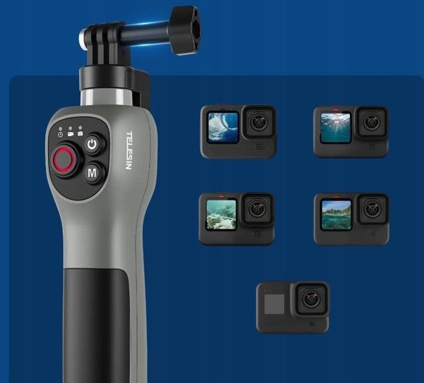 Selfie stick Telesin Wodoodporny Selfie Stick Kijek z Pilotem Pilot GoPro HERO 13 12 11 10 9 MAX / GP-WBT-001