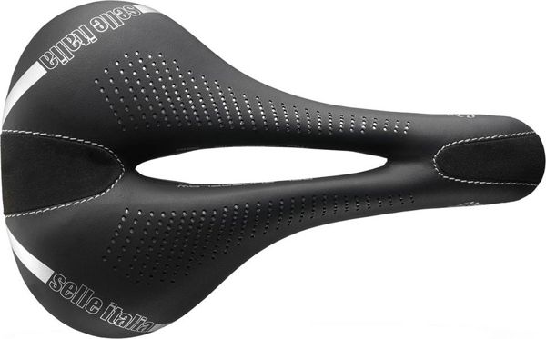 Selle Italia Σέλα SELLE ITALIA LADY GEL FLOW S (id match - S2) Manganese Tube 7, fibra-tek, 300g μαύρο (NEW)