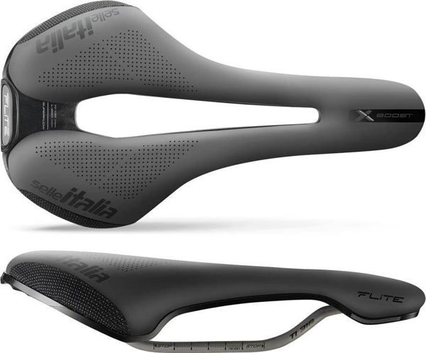 Selle Italia Σέλα Flite Boost X-Cross Superflow L, TI 316 Tube, Fibra-Tek, Μαύρη