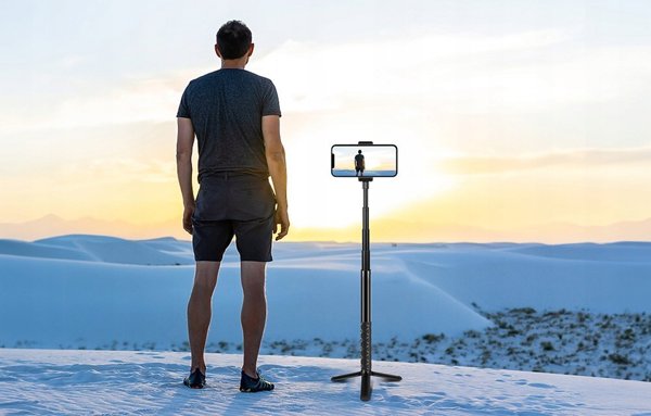 Selfie stick Puluz Μεταλλική λαβή selfie Puluz 110 cm για Insta360 One RS / X2 / X3 / X4