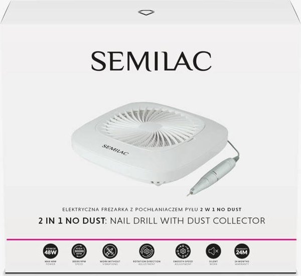 Φρέζα νυχιών Semilac SEMILAC No Dust 2w1 με συλλέκτη σκόνης 1τμχ
