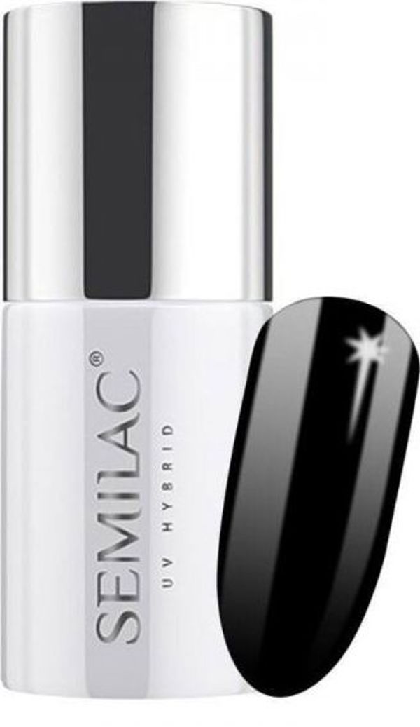 Semilac Semilac Βερνίκι Ημιμόνιμο 300 Perfect Black 7 ml