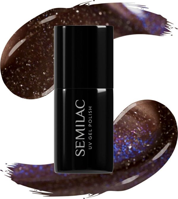 Semilac Ημιμόνιμο Βερνίκι Νυχιών 827 AI Brown 7ml