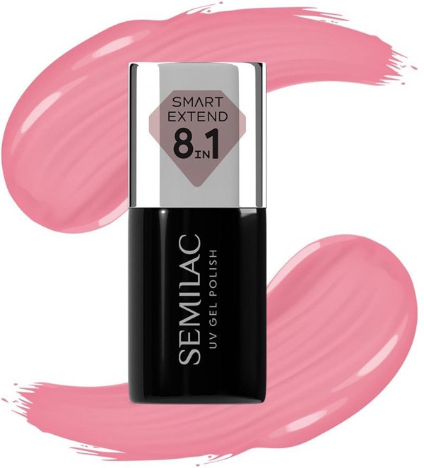 SEMILAC Smart Extend Υβριδικό βερνίκι Pastel Pink αρ. 813 7 ml