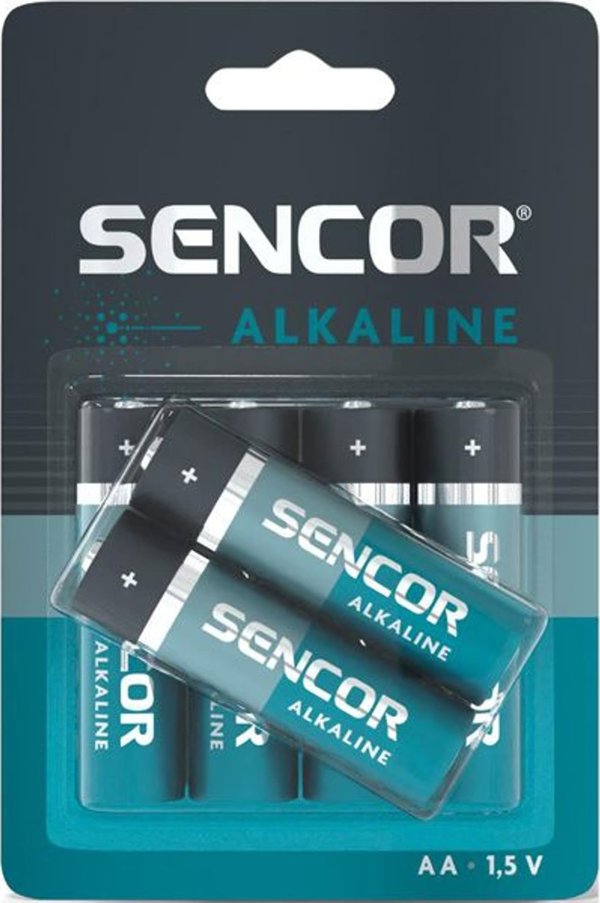 Αλκαλική μπαταρία Sencor, AA (LR6), AA, 1.5V, Sencor, blistr, 6-pack